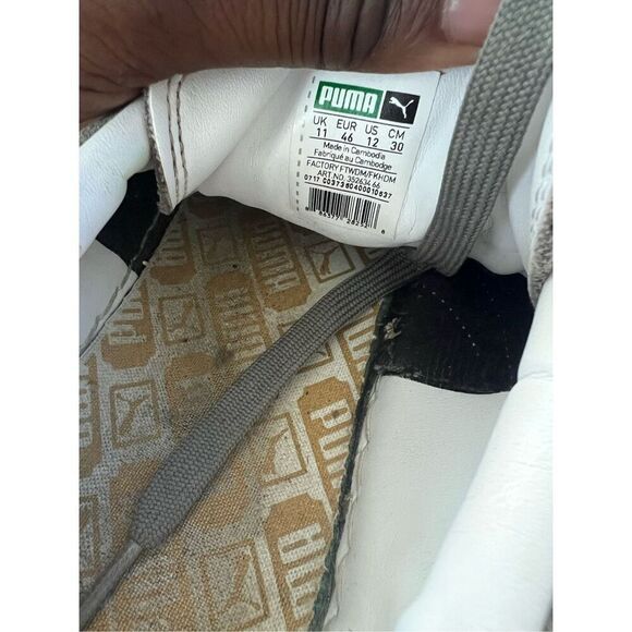 PUMA Unisex Suede Classic XXI Sneakers Steel Gray/White Men's Size 12 - Picture 5 of 8